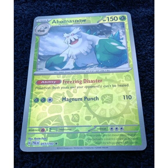 Other - Abomasnow – 011/193 – Reverse Holo Rare – Paldea Evolved